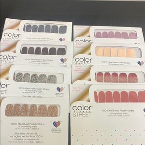 Color Street Nail Polish Strips Set - Multicolor